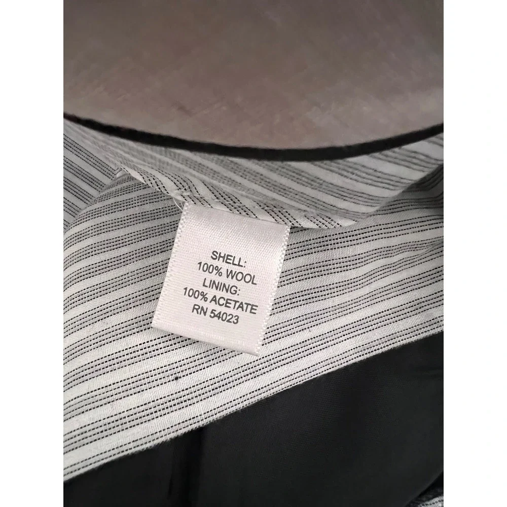 Banana Republic Mens 38x34 Tailored Slim Fit 100% Wool Dress Pants Charcoal Gray